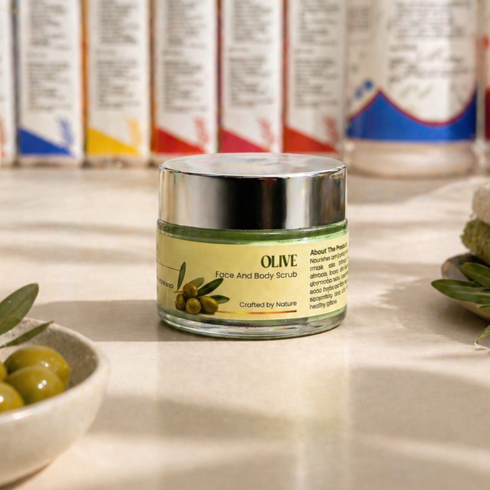 Olive Face & Body Scrub