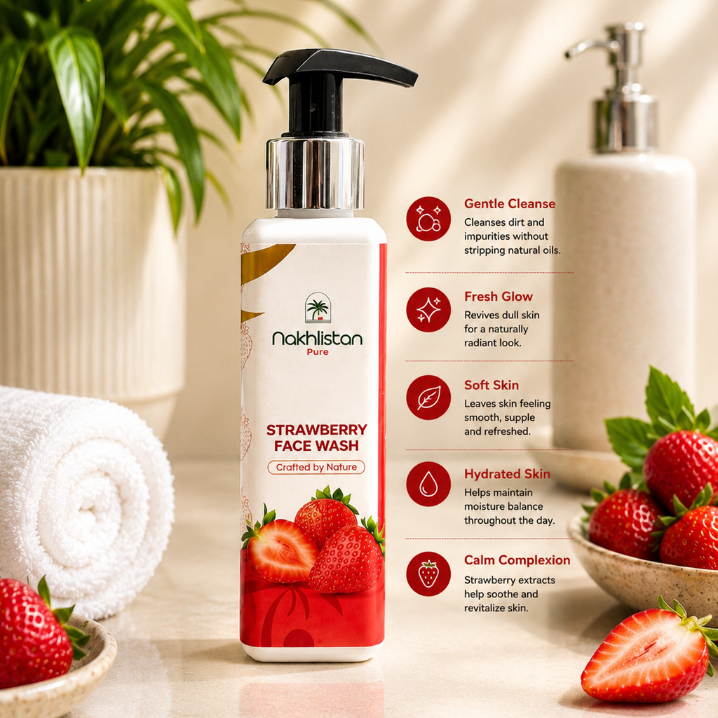 Strawberry face wash